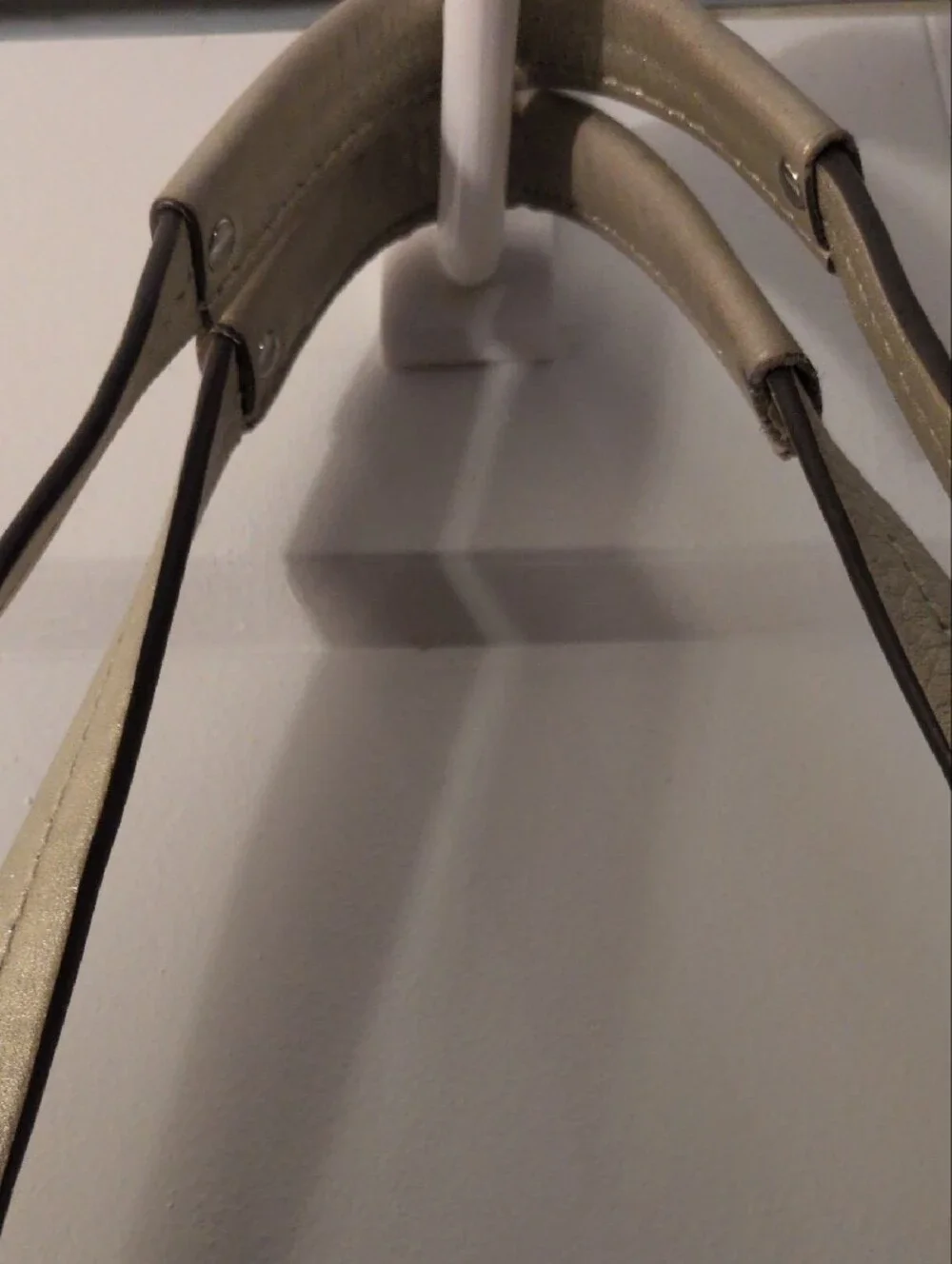 Coach  Chelsea 2011 Beige and Metallic Stripe Signature Tote